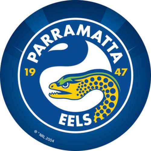 Eels NRL Edible Icing Image - Round - Click Image to Close